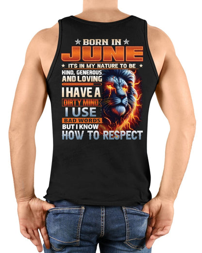 JUNE - DIRTY MIND BUT KNOWS RESPECT - T SHIRT FOR STRONGMAN - TRNN06 (SKU08-84-06)