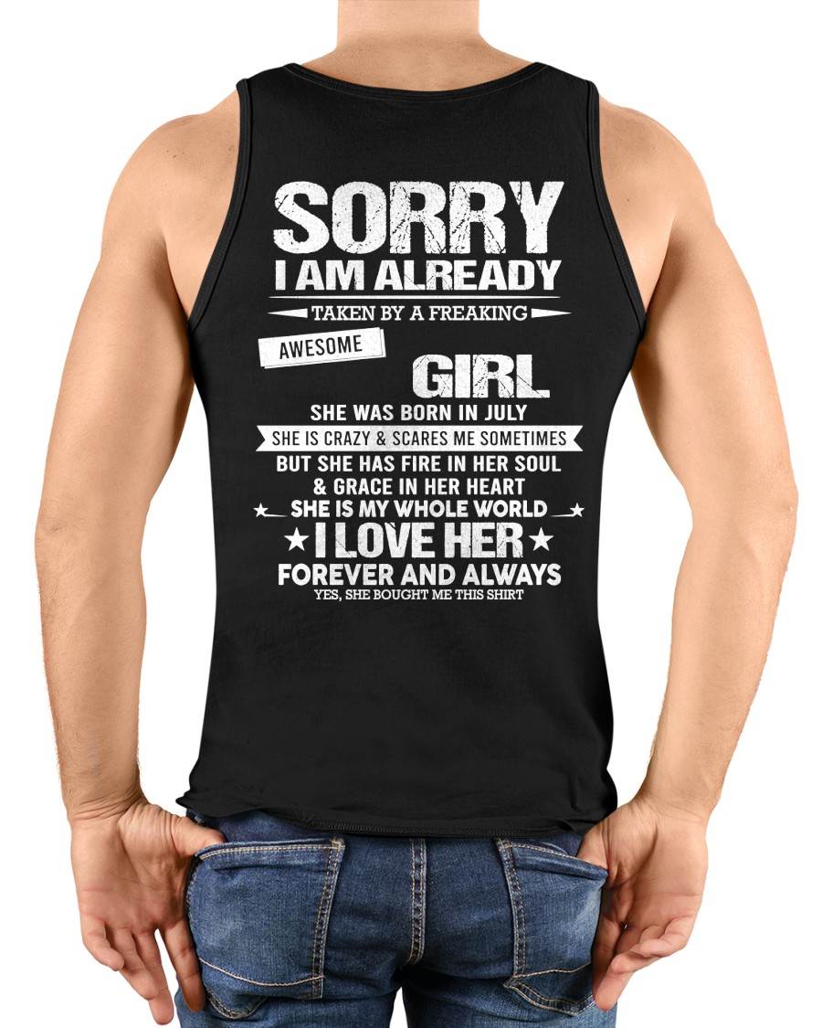 JULY - SORRY I AM ALREADY TAKEN BY A FREAKING AWESOME GIRL - FROM WIFE - TRNN07 (SKU12-298-07)