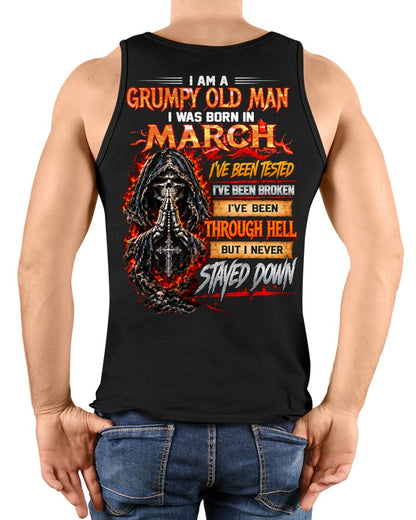 MARCH - I Am a Grumpy Old Man - T Shirt For Strongman - TRNN03 (SKU2609-372-03)