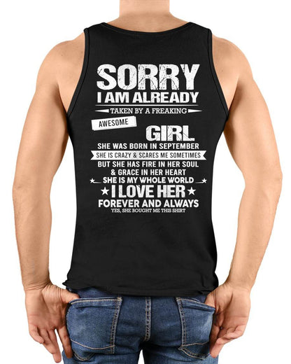 SEPTEMBER - SORRY I AM ALREADY TAKEN BY A FREAKING AWESOME GIRL - FROM WIFE - TRNN09 (SKU12-298-09)
