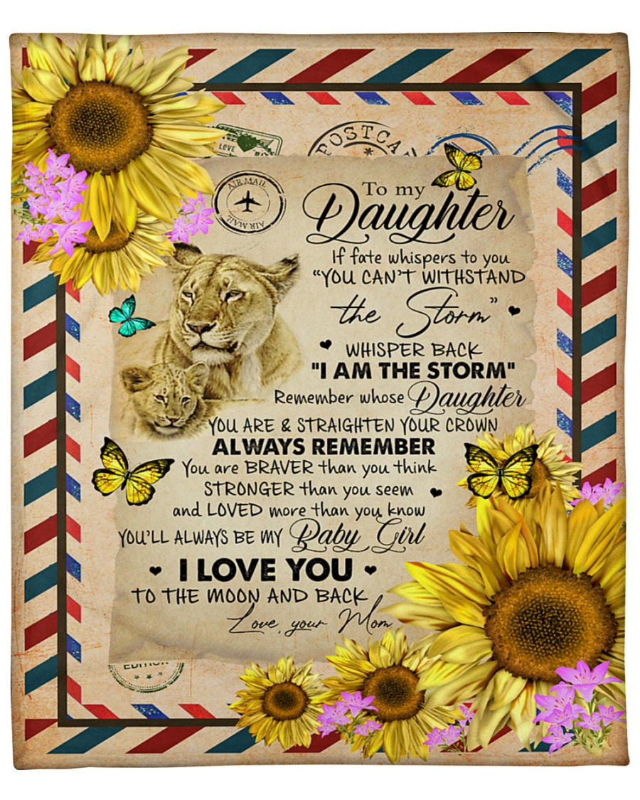 MOM and DAUGHTER - Special gift for Daughter - from mom Blanket