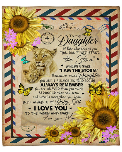 MOM and DAUGHTER - Special gift for Daughter - from mom Blanket