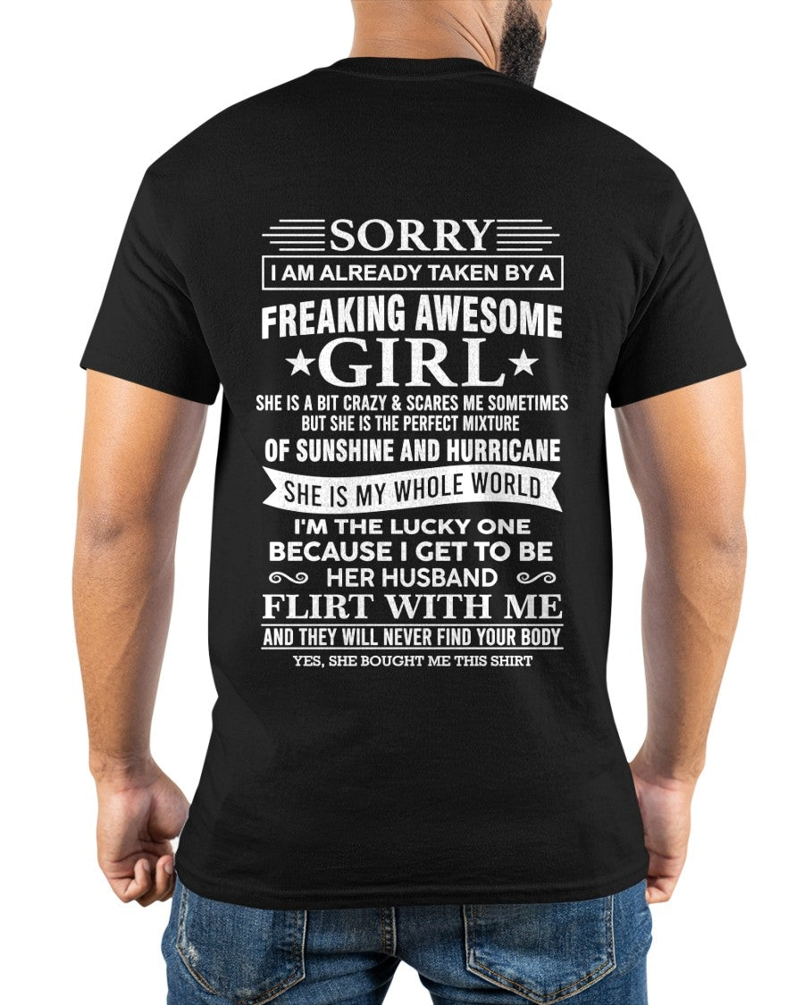 SORRY I AM ALREADY TAKEN BY A FREAKING AWESOME GIRL - FROM WIFE - TRNN00 (SKU12-317-00)