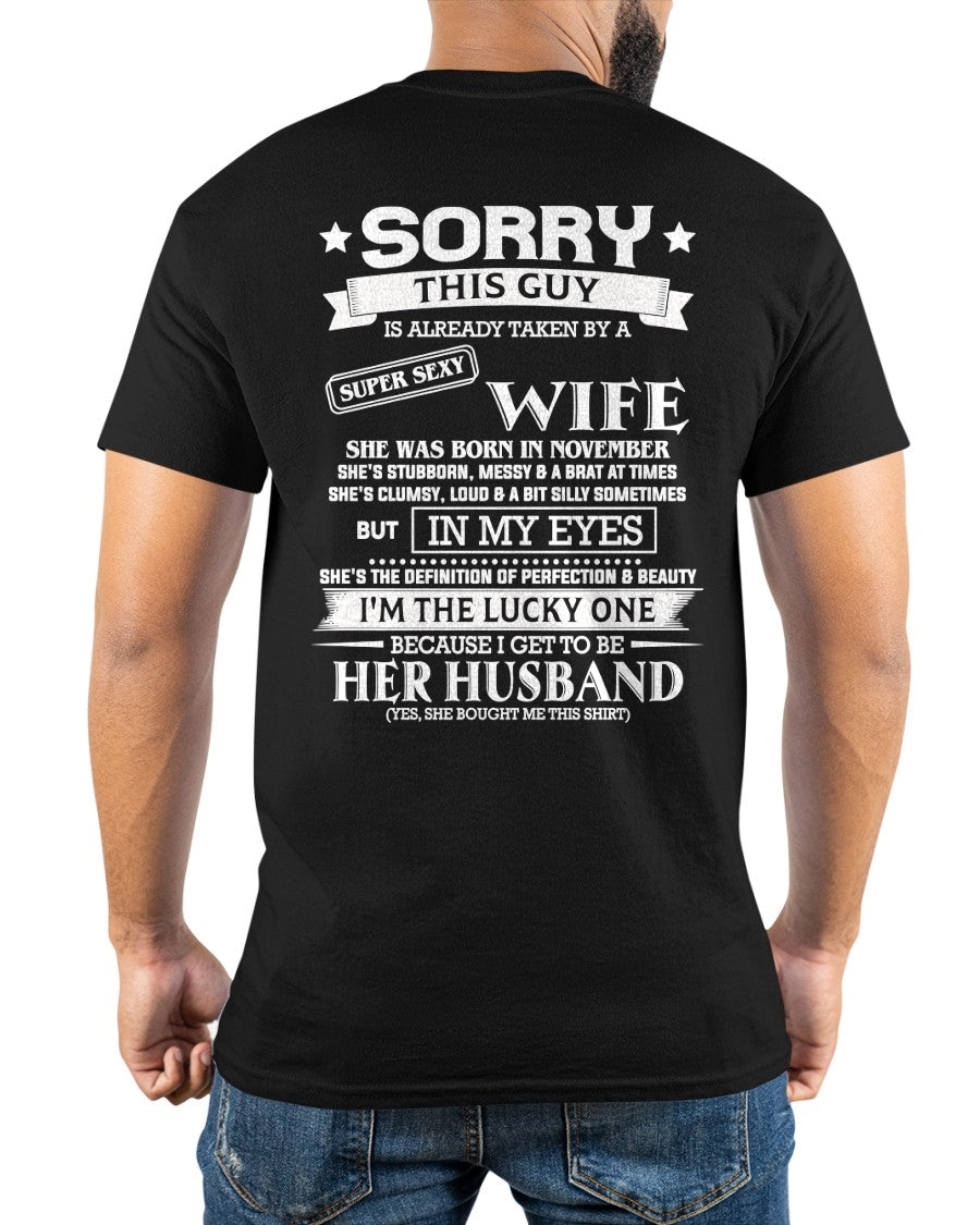 NOVEMBER - SORRY THIS GUY IS ALREADY TAKEN BY A SUPER SEXY WIFE - TRNN11 (SKU26T-01198-11)