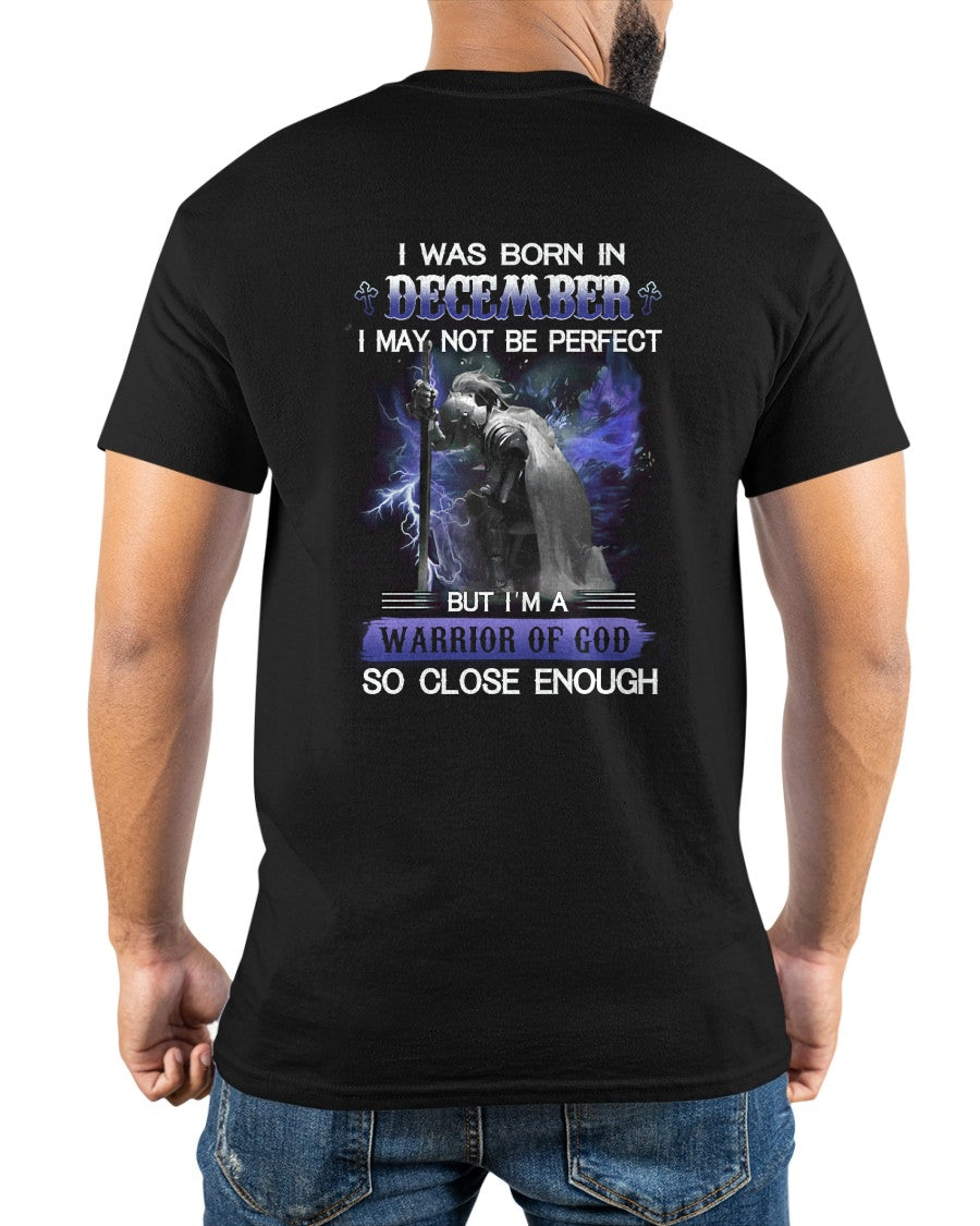 DECEMBER MAN - I MAY NOT BE PERFECT BUT I AM A WARRIOR OF GOD  - TRNN12 (SKU26T-01128-12)