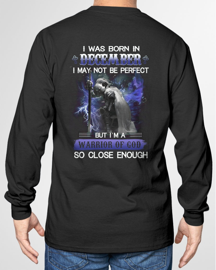 DECEMBER MAN - I MAY NOT BE PERFECT BUT I AM A WARRIOR OF GOD  - TRNN12 (SKU26T-01128-12)