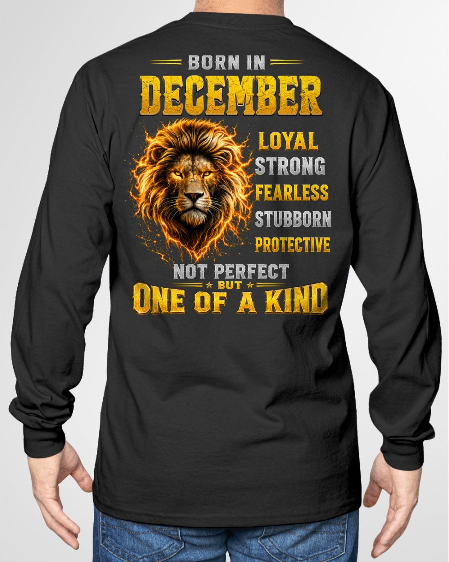 DECEMBER GUY - NOT PERFECT BUT ONE OF A KIND - T SHIRT FOR STRONGMAN - TRNN12 (SKU2608-34-12)