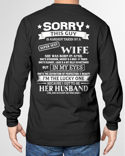APRIL - SORRY THIS GUY IS ALREADY TAKEN BY A SUPER SEXY WIFE - TRNN04 (SKU26T-01198-04)