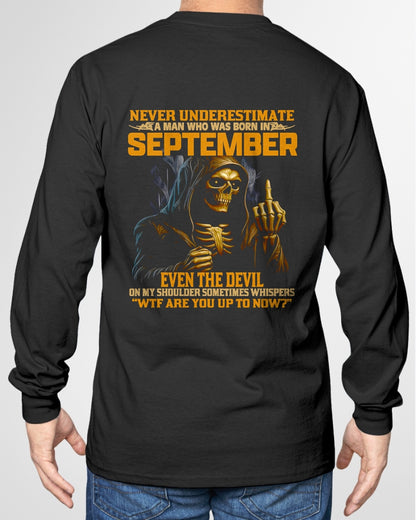 NEVER UNDERESTIMATE A MAN WHO WAS BORN IN SEPTEMBER - TRNN09 (SKU12-276-09)