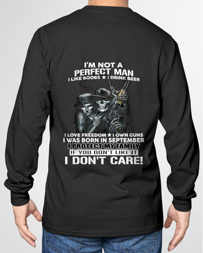 SEPTEMBER - I'M NOT A PERFECT MAN BUT I PROTECT MY FAMILY - TRNN09 (SKU26T-0193-09)