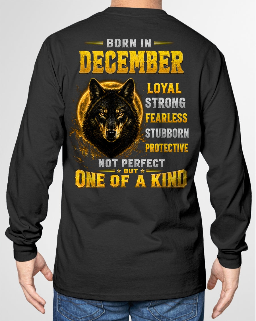 DECEMBER GUY - NOT PERFECT BUT ONE OF A KIND - T SHIRT FOR STRONGMAN - TRNN12 (SKU2607-266-12)