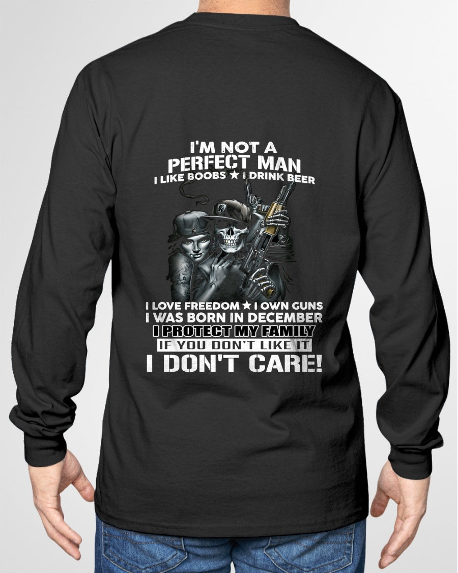 DECEMBER - I'M NOT A PERFECT MAN BUT I PROTECT MY FAMILY - TRNN12 (SKU26T-0193-12)