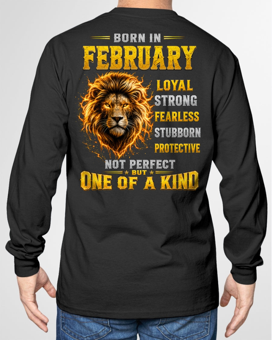 FEBRUARY GUY - NOT PERFECT BUT ONE OF A KIND - T SHIRT FOR STRONGMAN - TRNN02 (SKU2608-34-02)