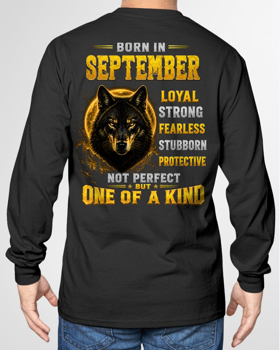 SEPTEMBER GUY - NOT PERFECT BUT ONE OF A KIND - T SHIRT FOR STRONGMAN - TRNN09 (SKU2607-266-09)