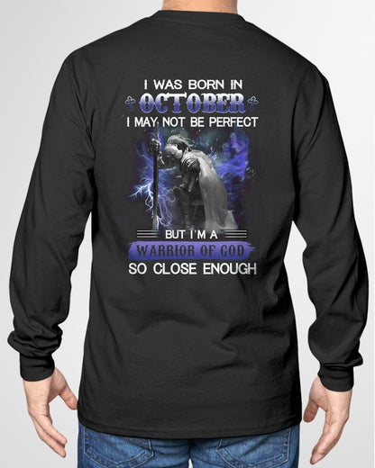OCTOBER MAN - I MAY NOT BE PERFECT BUT I AM A WARRIOR OF GOD  - TRNN10 (SKU26T-01128-10)