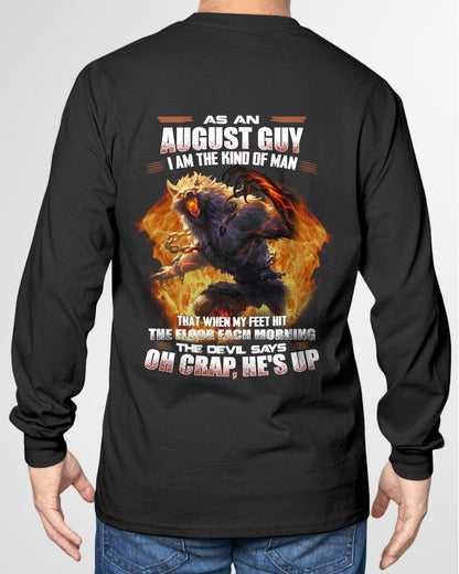 AUGUST - I'M THE KIND OF MAN THAT WHEN MY FEET HIT THE FLOOR EACH MORNING - TRNN08 (SKU26T-01-13-08)