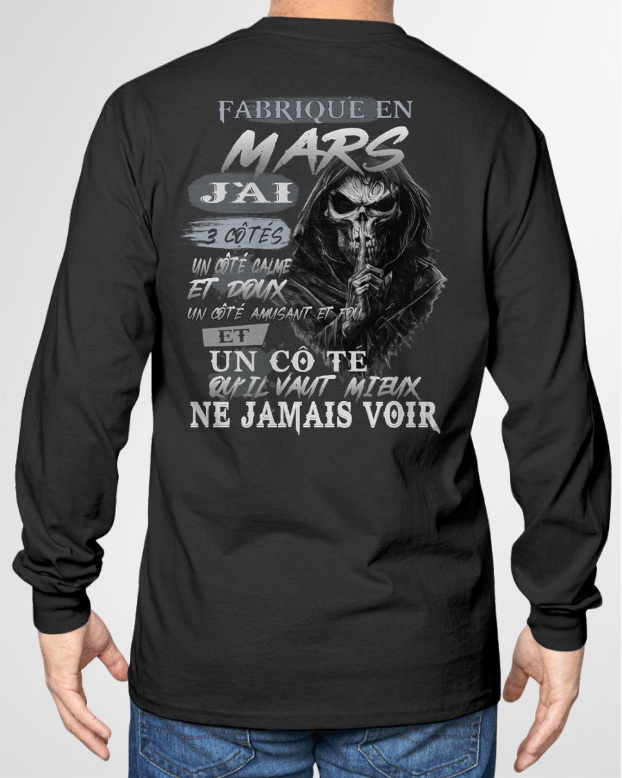 Fabriqué en Mars – J’ai 3 Côtés | T-Shirt Homme Caractère Fort - TRNN03 (SKU26T-01174-03)