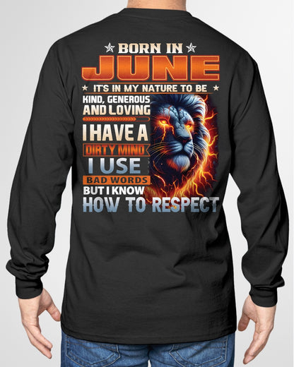 JUNE - DIRTY MIND BUT KNOWS RESPECT - T SHIRT FOR STRONGMAN - TRNN06 (SKU08-84-06)