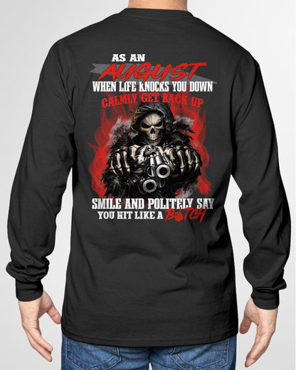 AUGUST MAN - WHEN LIFE KNOWS YOU DOWN CALMLY GET BACK UP - TRNN08 (SKU26T-01164-08)