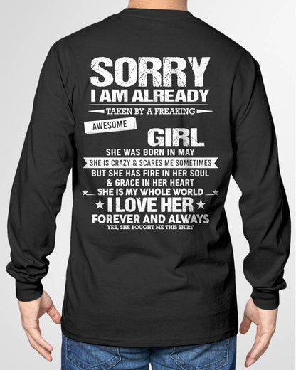 MAY - SORRY I AM ALREADY TAKEN BY A FREAKING AWESOME GIRL - FROM WIFE - TRNN05 (SKU12-298-05)