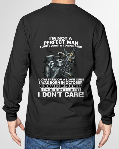 OCTOBER - I'M NOT A PERFECT MAN BUT I PROTECT MY FAMILY - TRNN10 (SKU26T-0193-10)