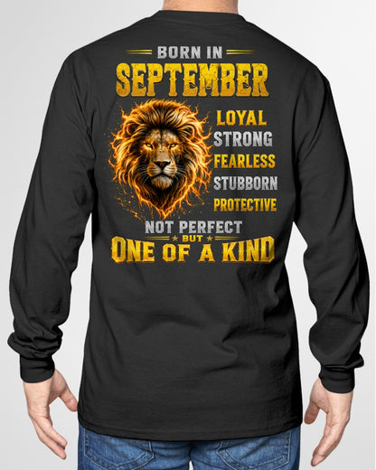 SEPTEMBER GUY - NOT PERFECT BUT ONE OF A KIND - T SHIRT FOR STRONGMAN - TRNN09 (SKU2608-34-09)