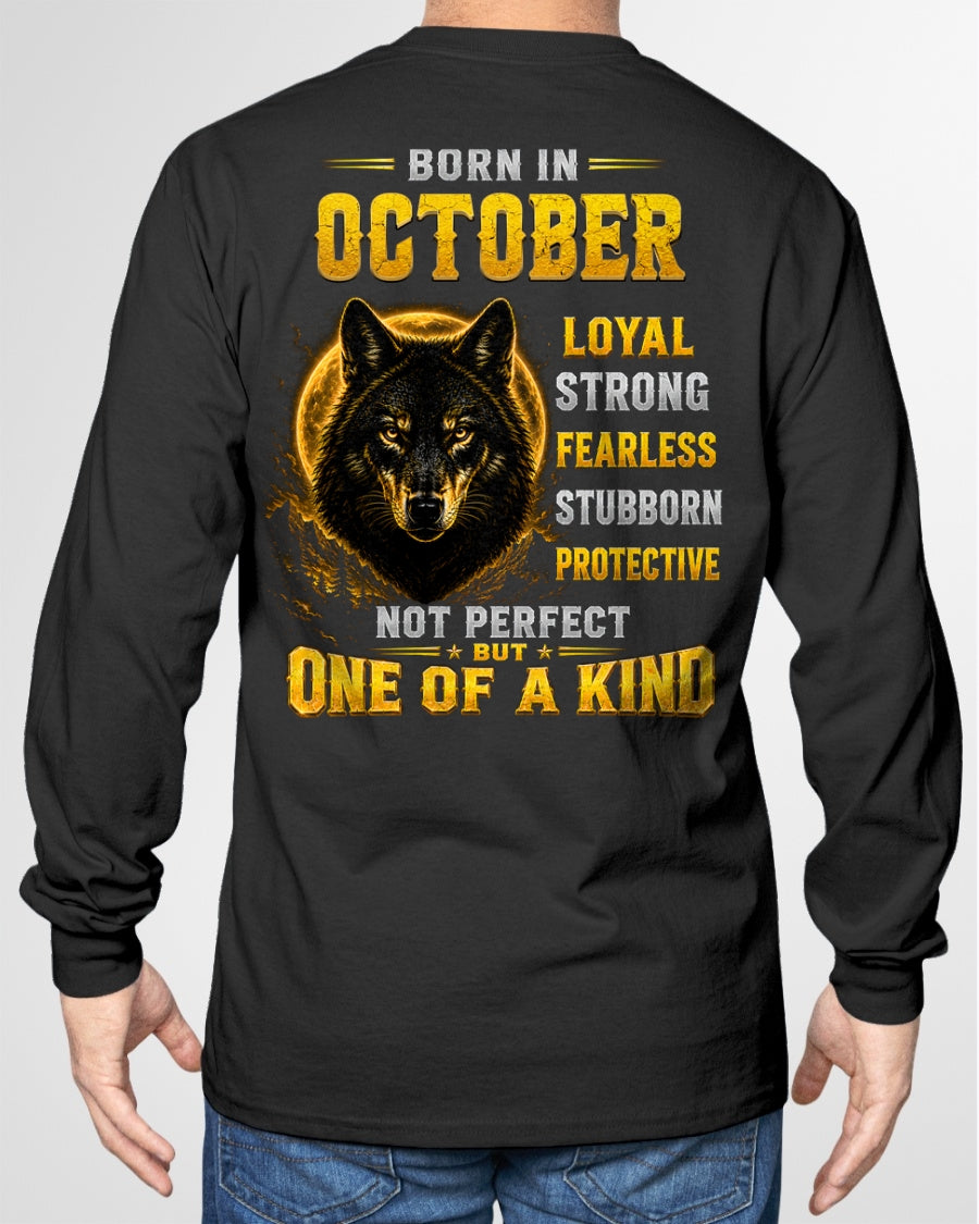 OCTOBER GUY - NOT PERFECT BUT ONE OF A KIND - T SHIRT FOR STRONGMAN - TRNN10 (SKU2607-266-10)