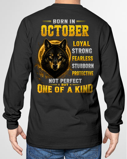 OCTOBER GUY - NOT PERFECT BUT ONE OF A KIND - T SHIRT FOR STRONGMAN - TRNN10 (SKU2607-266-10)