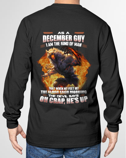 DECEMBER - I'M THE KIND OF MAN THAT WHEN MY FEET HIT THE FLOOR EACH MORNING - TRNN12 (SKU26T-01-13-12)