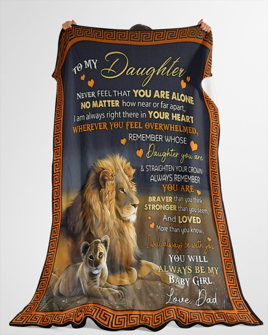 Special Gift For Your Daughter Blanket - From Dad01 (SKUB11-103)