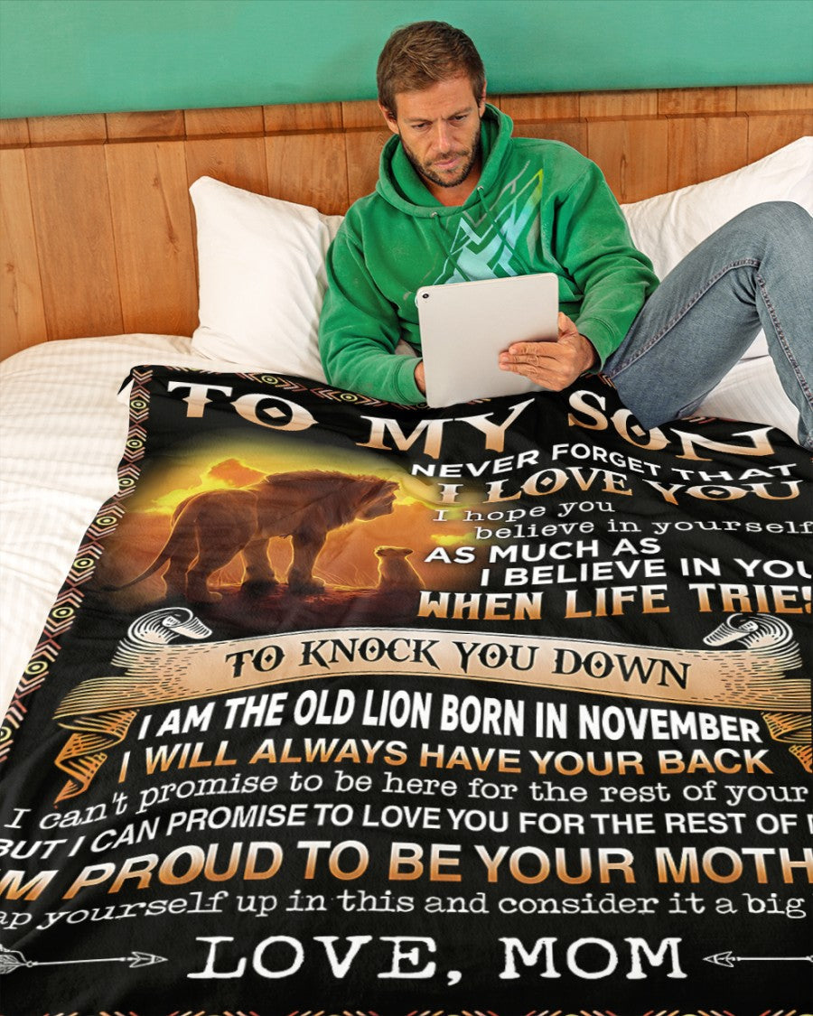 Special Gift For Your Son Blanket - From Mom (SKUB09-140-11) FULL