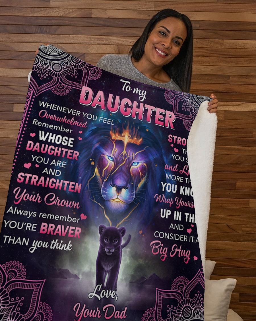 Special blanket for Daughter - From Dad blanket (SKU26B-01-03)