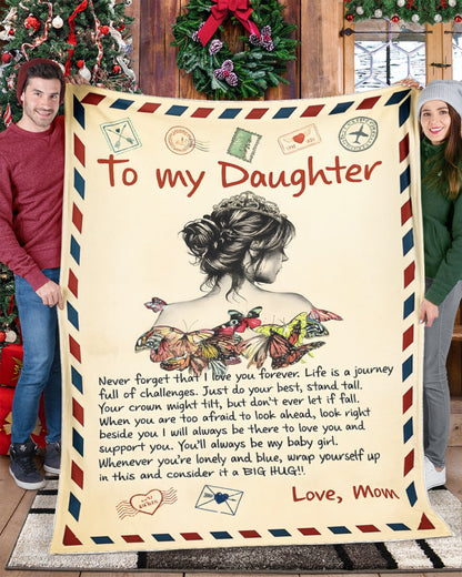 Special Daughter Gift Blanket - From Mom (SKUB12-58)