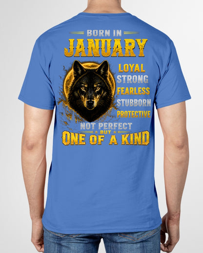 JANUARY GUY - NOT PERFECT BUT ONE OF A KIND - T SHIRT FOR STRONGMAN - TRNN01 (SKU2607-266-01)
