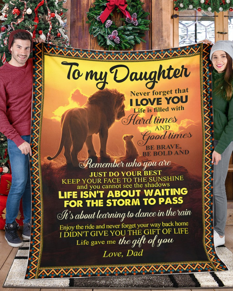 Special Gift For Your Daughter Blanket - From Dad (SKUB11-90)