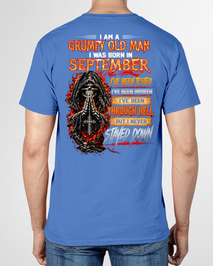 SEPTEMBER - I Am a Grumpy Old Man - T Shirt For Strongman - TRNN09 (SKU2609-372-09)