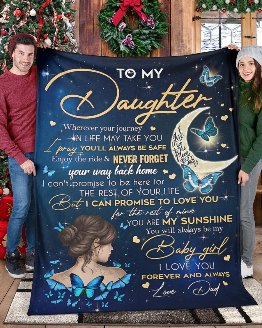 Special blanket for Daughter - From Dad blanket (SKUB12-320)