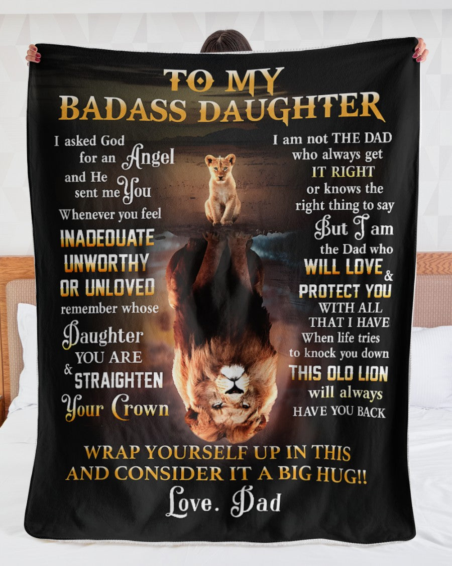 Special For Lovely Daughter Gift Blanket - From Dad (SKUB12-217)