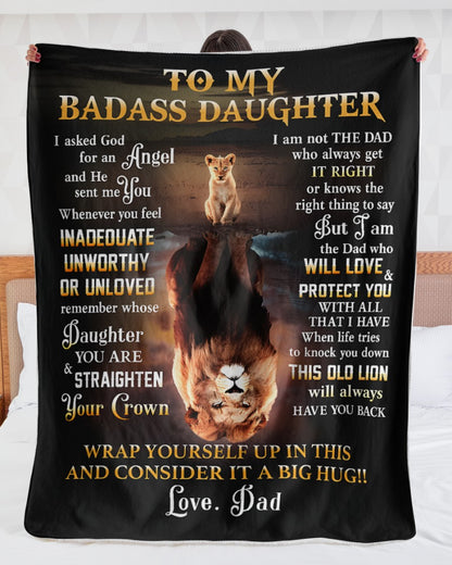 Special For Lovely Daughter Gift Blanket - From Dad (SKUB12-217)