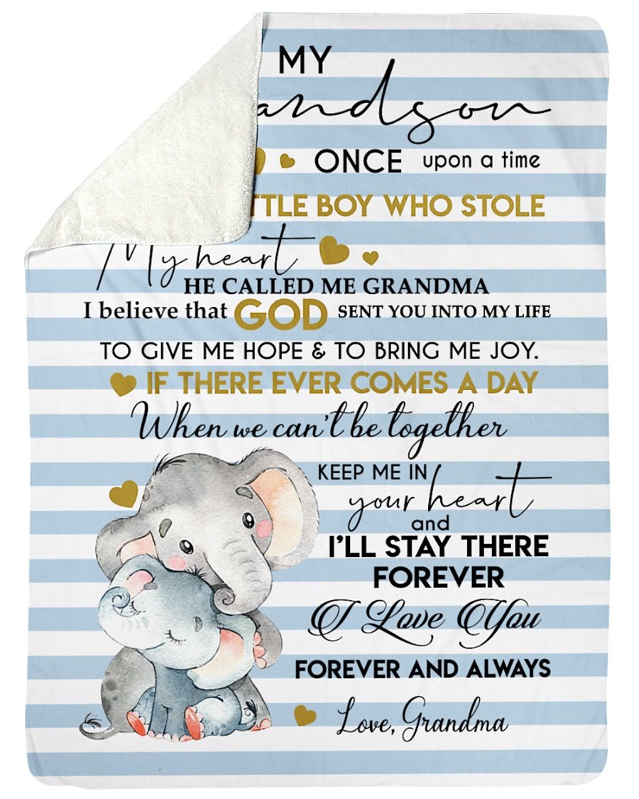 Special Gift For Your Grandson Blanket - From Grandma