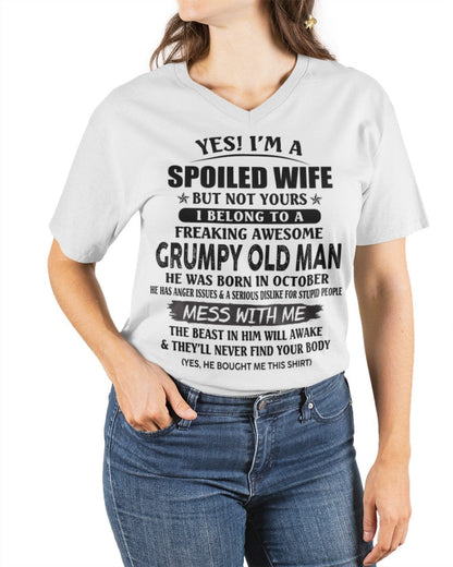 Grumpy Old Man October – Perfect gift for wife From Husband – TRNN10 (SKU08-63-10)
