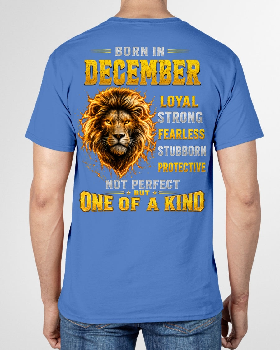 DECEMBER GUY - NOT PERFECT BUT ONE OF A KIND - T SHIRT FOR STRONGMAN - TRNN12 (SKU2608-34-12)