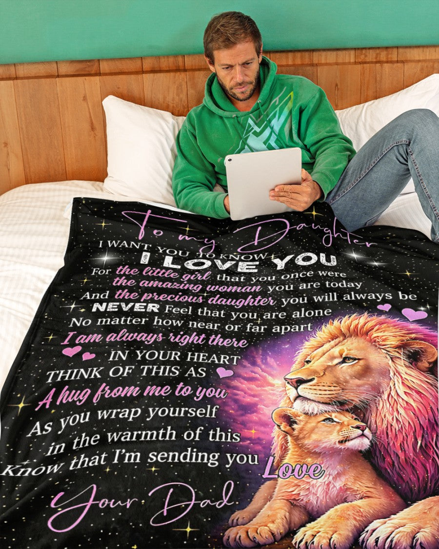 Special For Lovely Daughter Gift Blanket - From Dad (SKU2604-295)