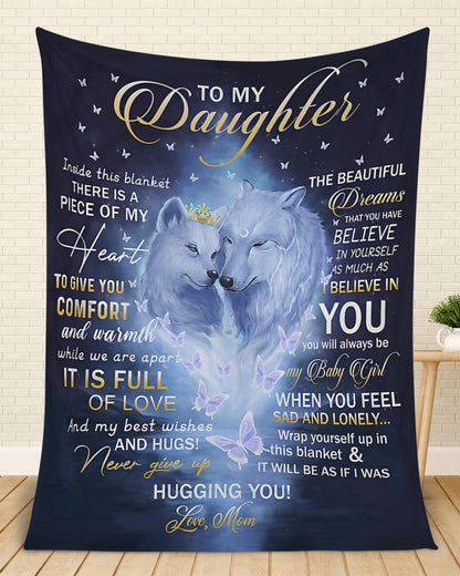 Special Gift For Your Daughter Blanket - From Mom (SKUB12-07)