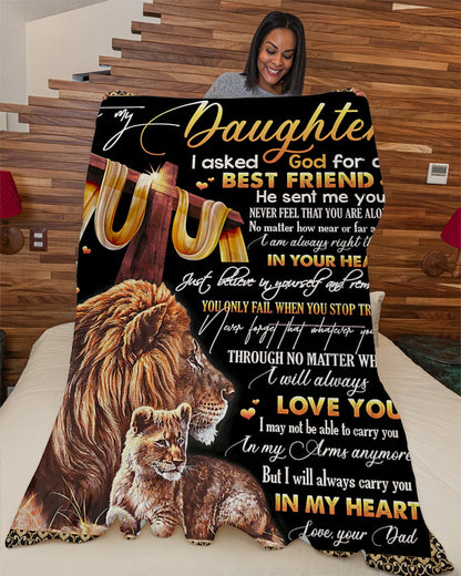 Special Gift For Your Daughter Blanket - From Dad