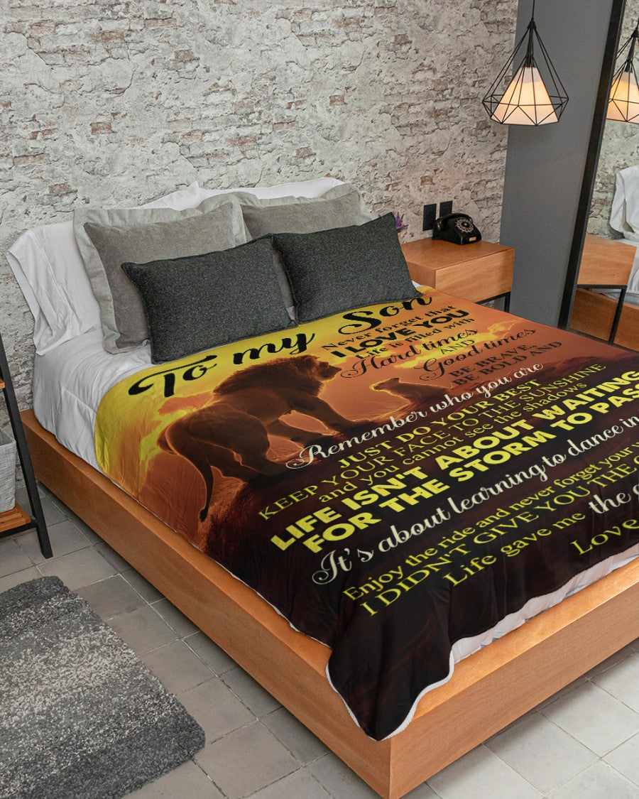 Special Gift For Your Son Blanket - From Mom (SKUB11-128)