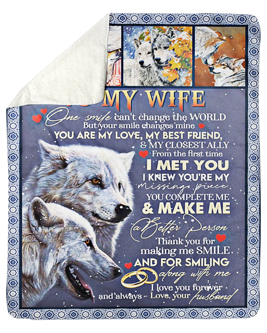 Special Gift For Your Wife Blanket - From Husband