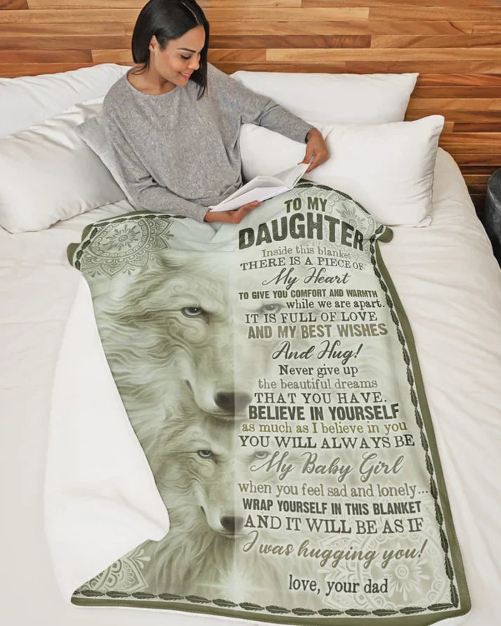 Special Gift For Your Daughter Blanket - From Dad (SKUNOEL-48)