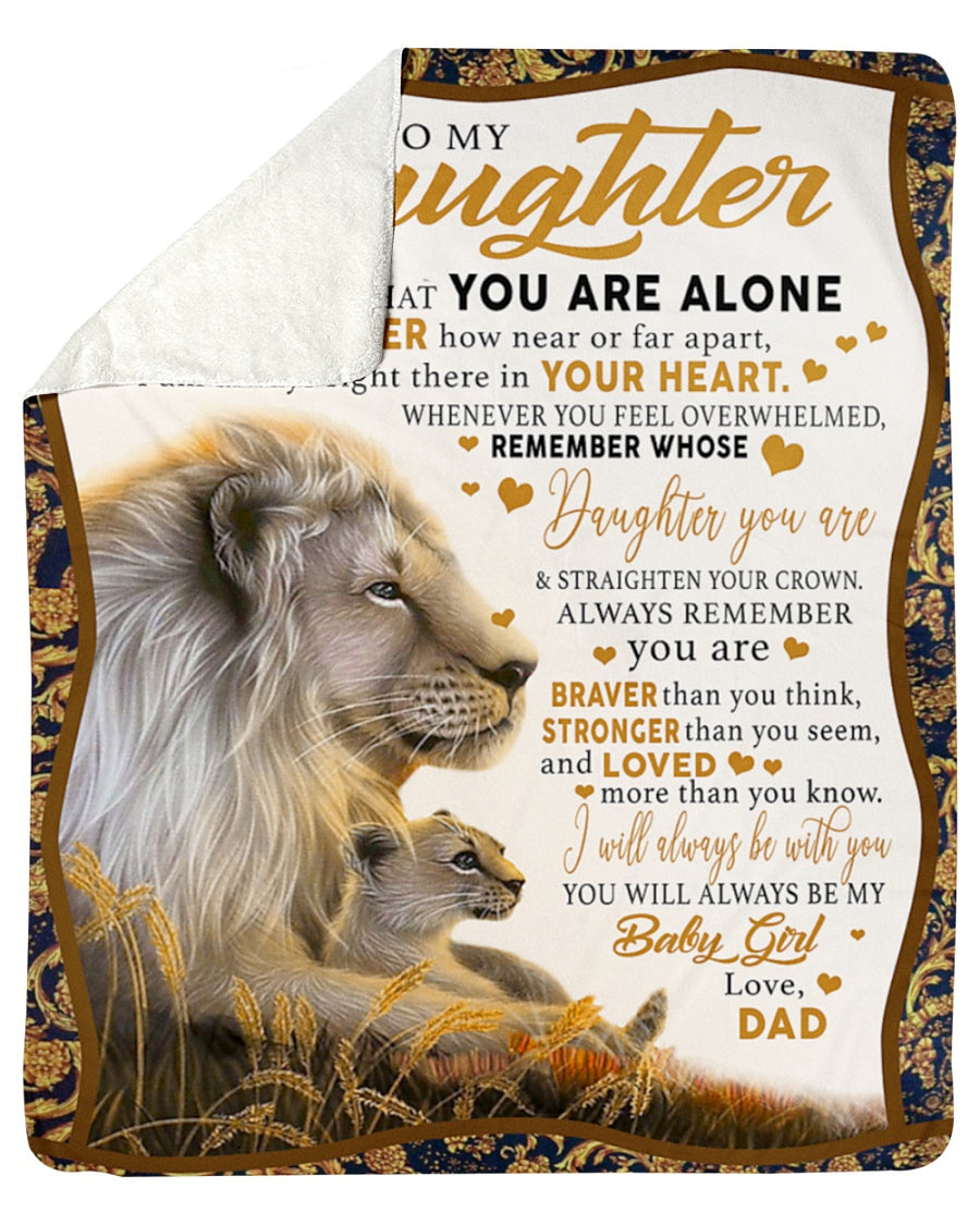 Love Your Dad Blanket - Gift For Daughter From Dad