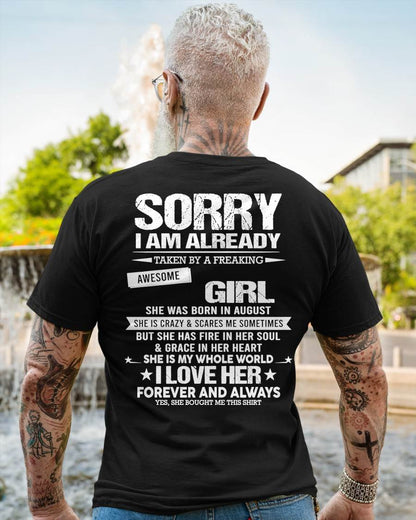 AUGUST - SORRY I AM ALREADY TAKEN BY A FREAKING AWESOME GIRL - FROM WIFE - TRNN08 (SKU12-298-08)